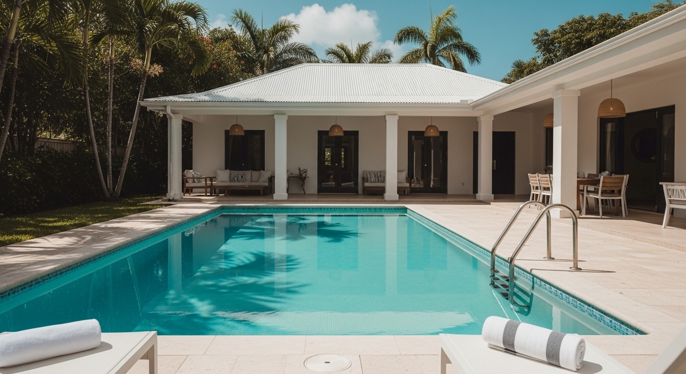 Villa avec piscine en Guadeloupe — Corail Conciergerie Saint-François